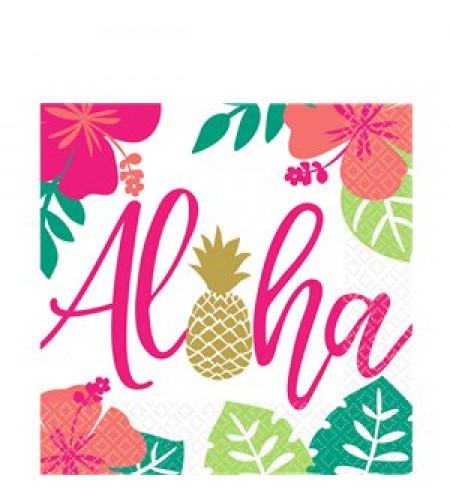 GUARDANAPOS  ALOHA PARTY